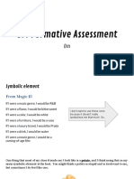 Om Chuajedton - Formative Assessment Arts DL - April A B C D