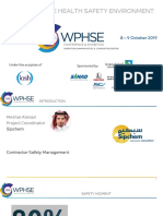 1 Workplace Health Safety Environment: 8 - 9 October 2019