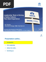 Leadership' Role in Driving A Safety Culture: Tata Steel Experience