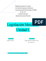 Legislación Mercantíl