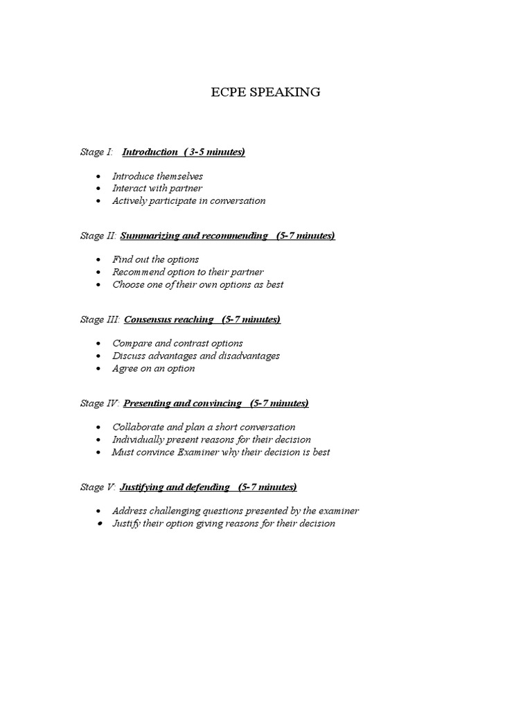 Ecpe Speaking PDF
