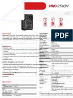 DS-MCW405 Series Body Camera: Audio Parameter