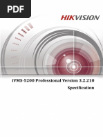 iVMS-5200 Professional Specification