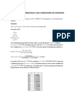 Ecuaciones Diferenciales Con Condiciones de Fronte