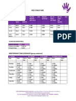 Fees and Schedules