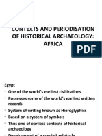HAHM 305 Lecture 11b Historical Archaeology Periodisation AFRICA Presentation2