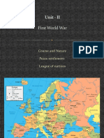 Unit - II: First World War