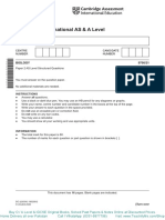 Cambridge International AS & A Level: BIOLOGY 9700/21