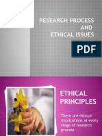 Research Process AND Ethical Issues: Pcu MJCN Class 2012