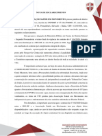 Nota de Esclarecimento - Tribunal de Contas Do DF