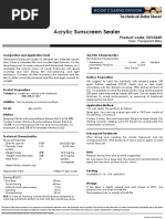 Acrylic Sunscreen Sealer: Technical Data Sheet