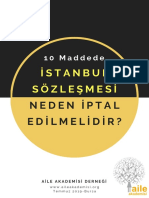 10 Maddede Istanbul Sozlesmesi Neden Iptal Edilmelidir