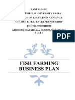 Fish Farming Business Plan