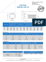 Normas ANSI/ASME B18.2.1 para pernos hexagonales ASTM A 394