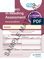 Progress in Reading Assessment: Material