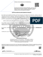 Certificado Antecedentes Venezuela