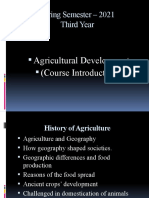Agricultural Development 12 March 2021