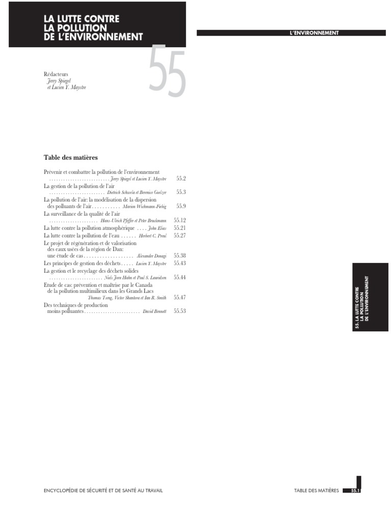 Lutte contre la pollution environnementale | PDF | Pollution de l'air ...
