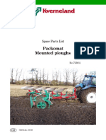 Packomat Mounted Ploughs: Spare Parts List