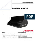 General Purpose Bucket: Benefits Technical Characteristics