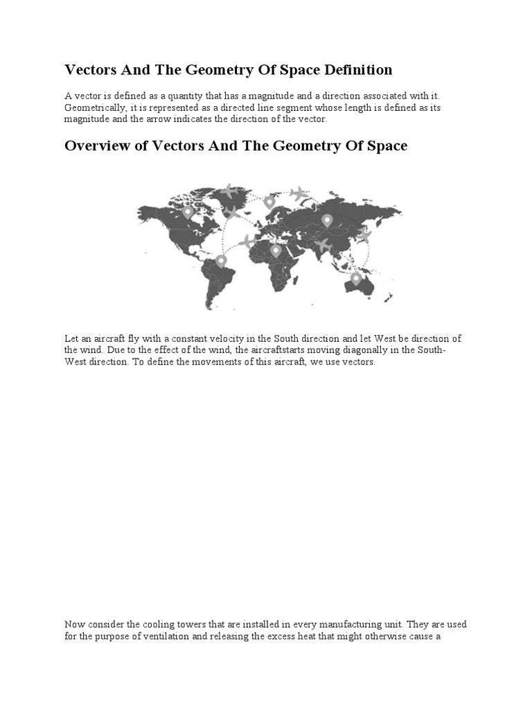 Understanding Vectors in Space Geometry | PDF | Teaching Methods ...