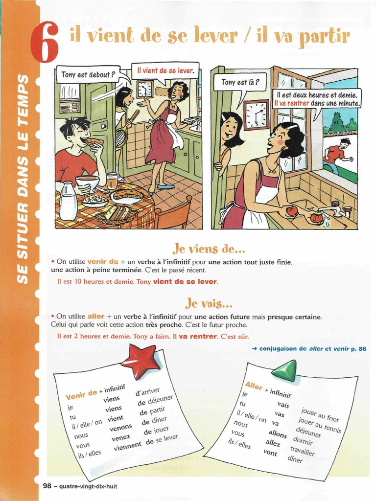 Cahier Du Soir Page De Garde Cp Kimamila Passé Récent - Future Proche - Passé Composé | PDF | Verbe | Conjugaison