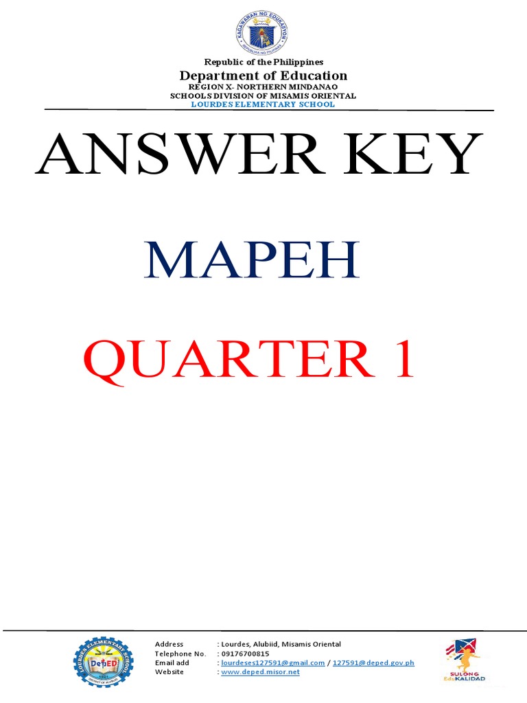 Answer Key: Mapeh | PDF