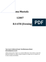 Asma Mustafa 12807 B.S 6TH (Evening)