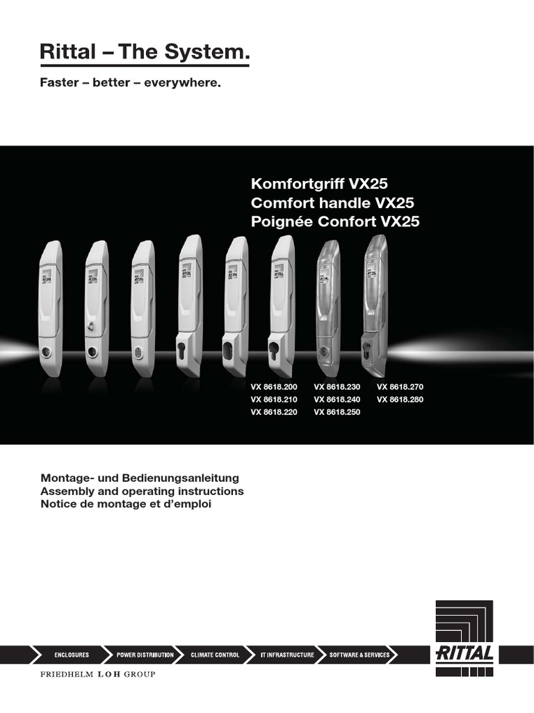 Rittal 8618200 Instrucciones 3 6758 | PDF