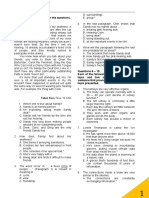 Questions 1 - 5, Passage 1 Read The Passage To Answer The Questions