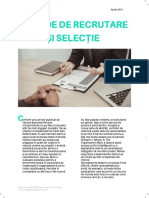 Recrutare Și Selecție - Article