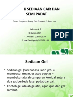 Fortek Sediaan Cair Dan Semi Padat: Dosen Pengampu: Eneng Elda Ernawati, S. Farm., Apt