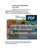 Ejercicios Resueltos de Productividad Multifactorial y Total