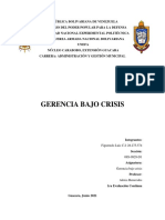 Gerencia Bajo Crisis 1 Evaluacion Continua