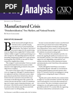 Manufactured Crisis: "Deindustrialization," Free Markets, and National Security