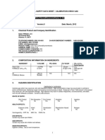 Calibration Gas MSDS Provides Safety Details