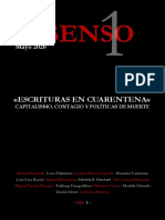 N1 Disenso Revista de Pensamiento Politico Escrituras en Cuarentena Abril 2020