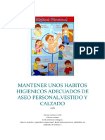 Mantener Unos Habitos Higienicos Adecuados de Aseo Personal