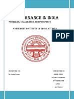 E-Governance in India: Problems, Challenges and Prospects