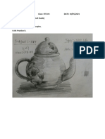 Class: STD Vii Date: 19/05/2021 TOPIC: Still Life Tea-Pot (Pencil Shade)