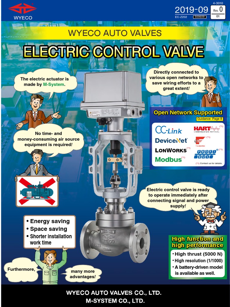 Electric Control Valve Overview | PDF | Electric Motor | Valve