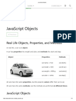 Javascript Objects: W3Schools