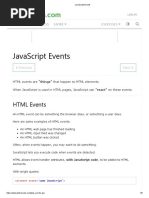 Javascript Events: W3Schools