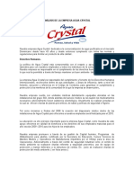 Análisis de La Empresa Agua Crystal