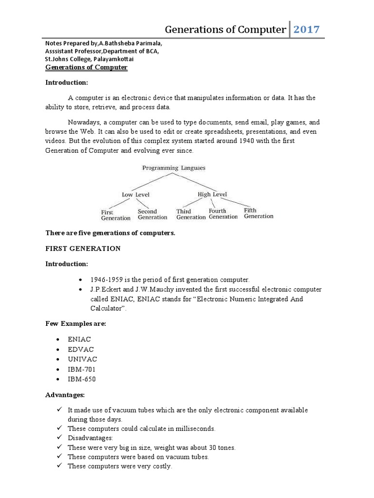 Fundamental of Computers | PDF