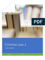 Criminal Law-1: Solved Problem