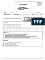 Recpar de Geografia 2º Período - I