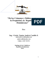 De Los Crímenes y Delitos Contra La Propiedad, en La República Dominicana