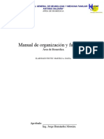 BIOMEDICA MANUAL DE Organizacion y Funciones Biomedica