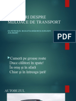 Ghicitori Despre Mijloace de Transport